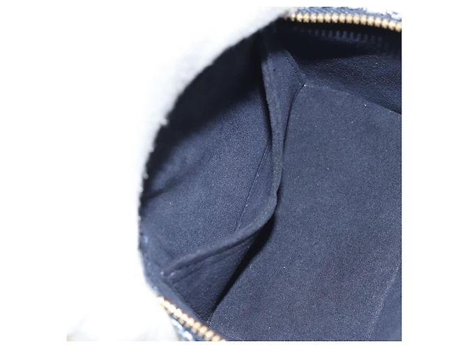 LOUIS VUITTON Monogram Laminierte Jacquard Microvanity Marine M82467 Auth 146365SAM Marineblau - Ansicht 27