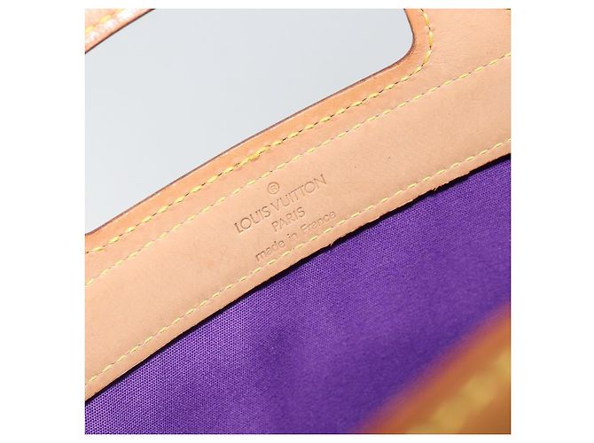 LOUIS VUITTON Borsa Tote Stanton Monogram Vernis Viola M91079 Auth BA7915 Porpora - vista 18