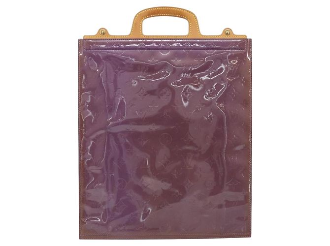 LOUIS VUITTON Borsa Tote Stanton Monogram Vernis Viola M91079 Auth BA7915 Porpora - vista 2