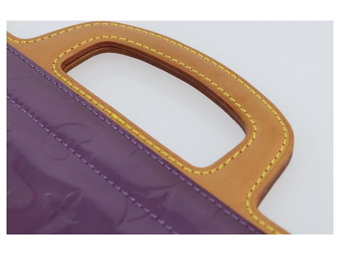 LOUIS VUITTON Borsa Tote Stanton Monogram Vernis Viola M91079 Auth BA7915 Porpora - vista 8