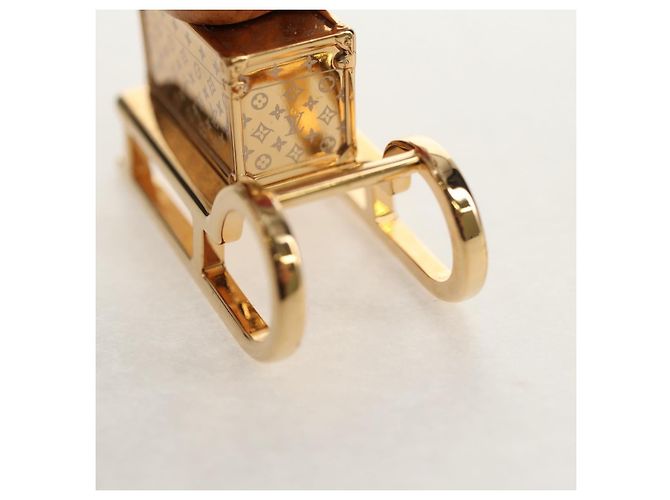 LOUIS VUITTON Portachiavi Petula Rosso Supporto per Chiavi metallo Oro M01437 Auth 145711SAM - vista 19