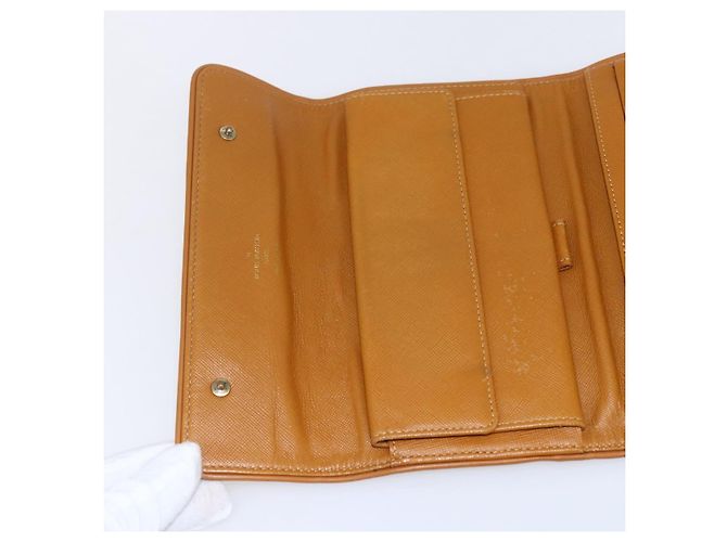 LOUIS VUITTON Monogram Mini Lin Cartera Porte Tresor Beige M92444 LV Auth bs31259 - vista 17
