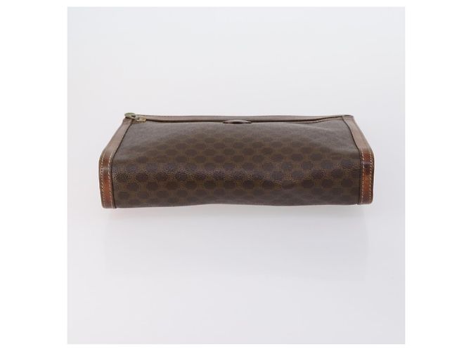 Céline Borsa a spalla in tela Macadam CELINE in pelle PVC 5 pezzi marrone beige Auth ki6173 - vista 10