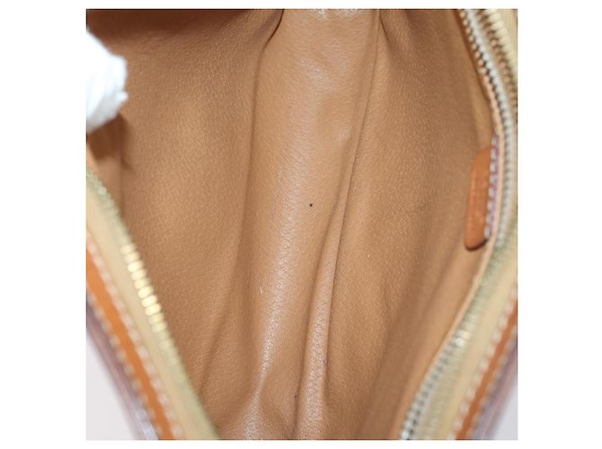 Céline Borsa a spalla in tela Macadam CELINE in pelle PVC 5 pezzi marrone beige Auth ki6173 - vista 11
