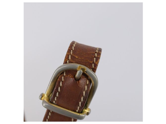 Céline Borsa a spalla in tela Macadam CELINE in pelle PVC 5 pezzi marrone beige Auth ki6173 - vista 27