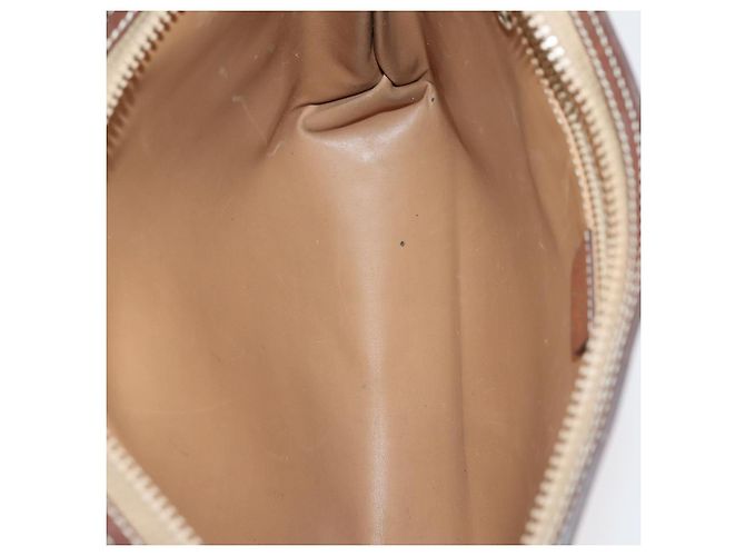 Céline Borsa a spalla in tela Macadam CELINE in pelle PVC 5 pezzi marrone beige Auth ki6173 - vista 6