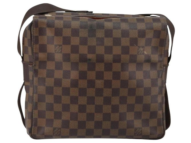 LOUIS VUITTON Borsa a Spalla Naviglio Damier Ebene N45255 LV Auth 149610 - vista 13