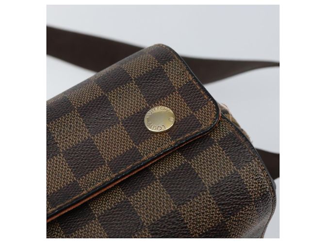 LOUIS VUITTON Borsa a Spalla Naviglio Damier Ebene N45255 LV Auth 149610 - vista 19