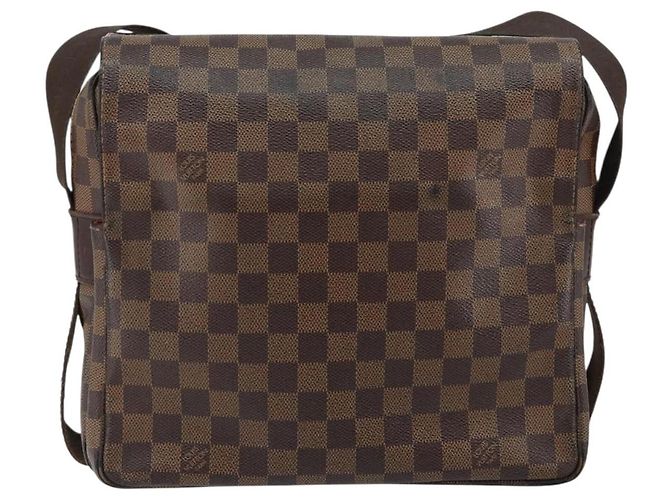 LOUIS VUITTON Borsa a Spalla Naviglio Damier Ebene N45255 LV Auth 149610 - vista 2