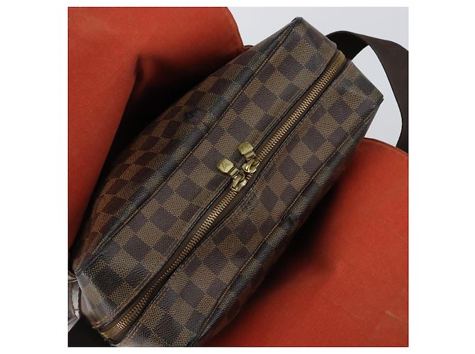 LOUIS VUITTON Borsa a Spalla Naviglio Damier Ebene N45255 LV Auth 149610 - vista 20