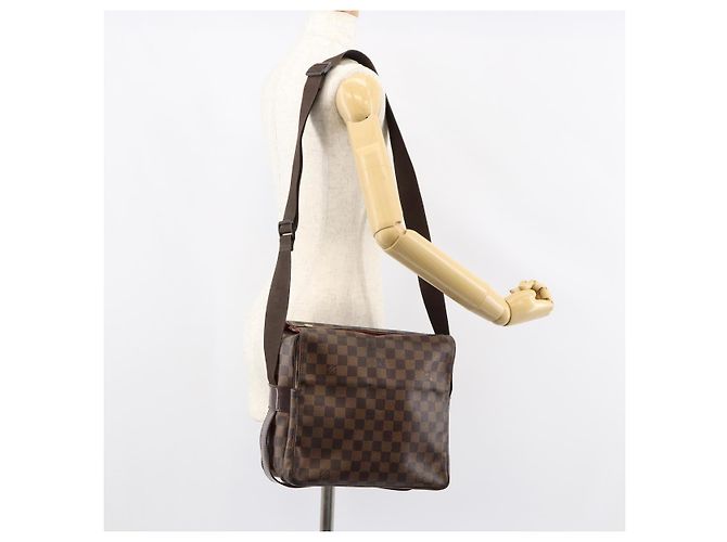 LOUIS VUITTON Borsa a Spalla Naviglio Damier Ebene N45255 LV Auth 149610 - vista 26