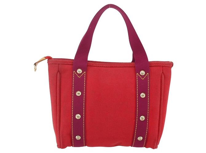 LOUIS VUITTON Antigua Kava PM Borsa Tote Canvas Rossa M40037 LV Auth ka001 Rosso - vista 2