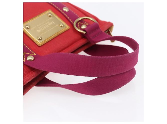 LOUIS VUITTON Antigua Kava PM Borsa Tote Canvas Rossa M40037 LV Auth ka001 Rosso - vista 7