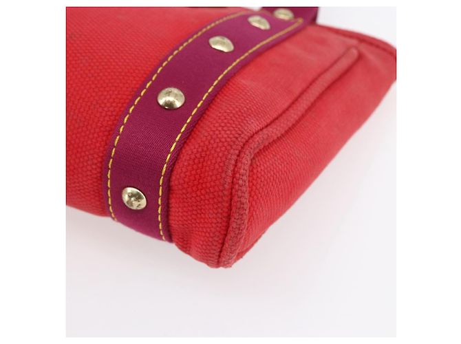 LOUIS VUITTON Antigua Kava PM Borsa Tote Canvas Rossa M40037 LV Auth ka001 Rosso - vista 9