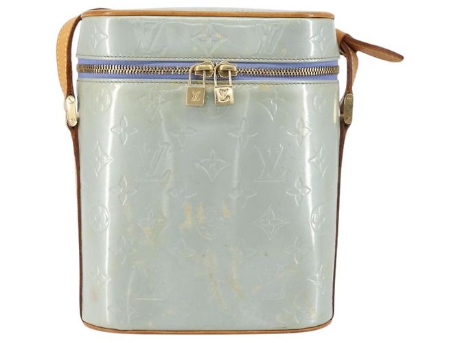 LOUIS VUITTON Bolsa Vertical Sullivan Monogram Vernis Lavande M91258 Auth 152752 - vista 13
