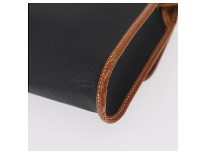 Borsa a Spalla Christian Dior Nylon Nero Oro Auth 151885 D'oro - vista 17