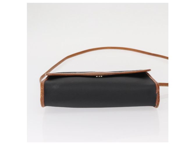 Borsa a Spalla Christian Dior Nylon Nero Oro Auth 151885 D'oro - vista 5