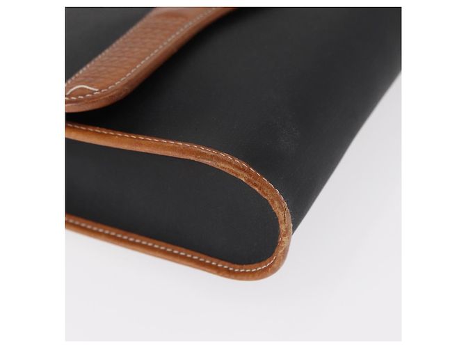 Borsa a Spalla Christian Dior Nylon Nero Oro Auth 151885 D'oro - vista 8