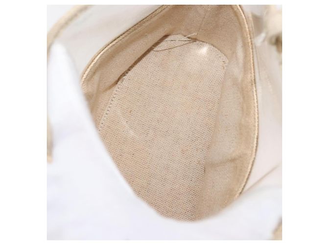 Borsa a Mano PRADA in Vinile Trasparente Beige Auth bs30723 - vista 10