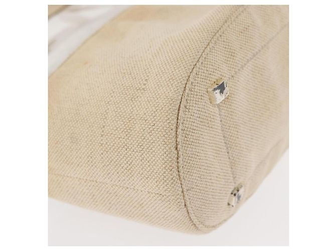 Borsa a Mano PRADA in Vinile Trasparente Beige Auth bs30723 - vista 14
