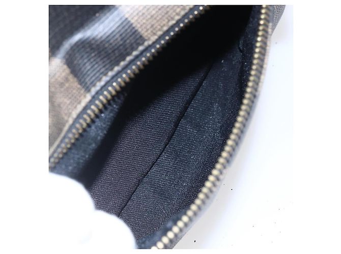 Pequin FENDI Pecan Canvas Rucksack Braun Schwarz Auth bs30797 - Ansicht 23
