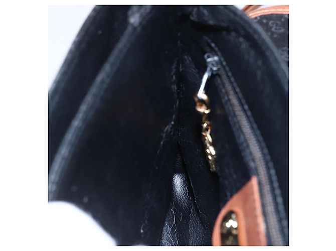 Gucci Borsa a Spalla Micro GG Supreme PVC Nero Oro 007 92 5548 Auth ep11795 D'oro - vista 21