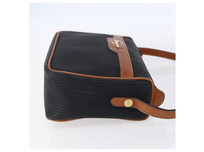 Borsa a Spalla Salvatore Ferragamo in Pelle PVC Nera Oro Auth BA7532 Nero D'oro - vista 4