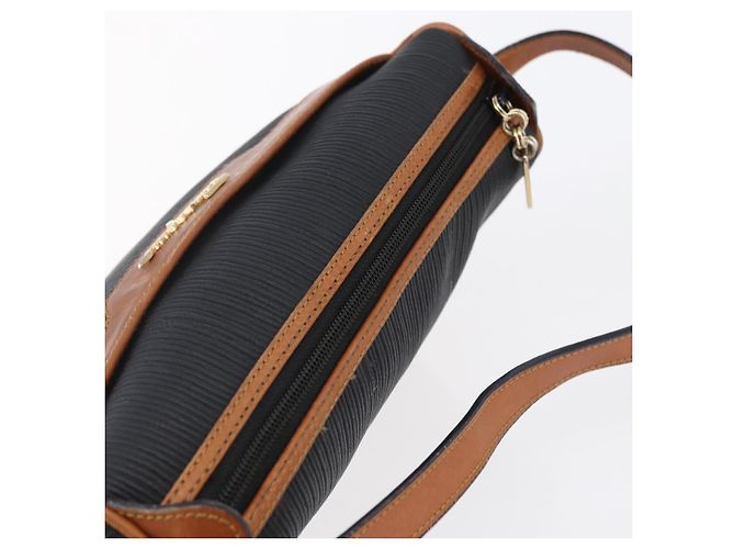 Borsa a Spalla Salvatore Ferragamo in Pelle PVC Nera Oro Auth BA7532 Nero D'oro - vista 6