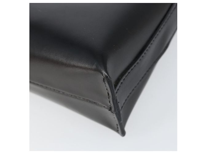 Borsa a mano in pelle nera e argento autentica BA7572 di BURBERRY Nero - vista 15