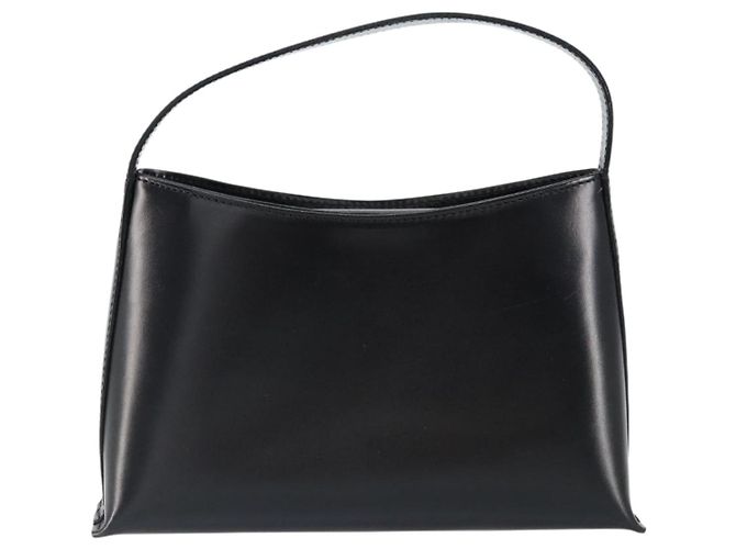 Borsa a mano in pelle nera e argento autentica BA7572 di BURBERRY Nero - vista 2