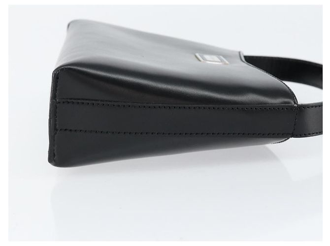 Borsa a mano in pelle nera e argento autentica BA7572 di BURBERRY Nero - vista 3