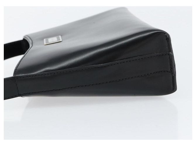 Borsa a mano in pelle nera e argento autentica BA7572 di BURBERRY Nero - vista 4
