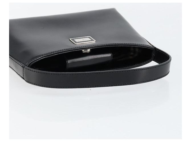 Borsa a mano in pelle nera e argento autentica BA7572 di BURBERRY Nero - vista 7