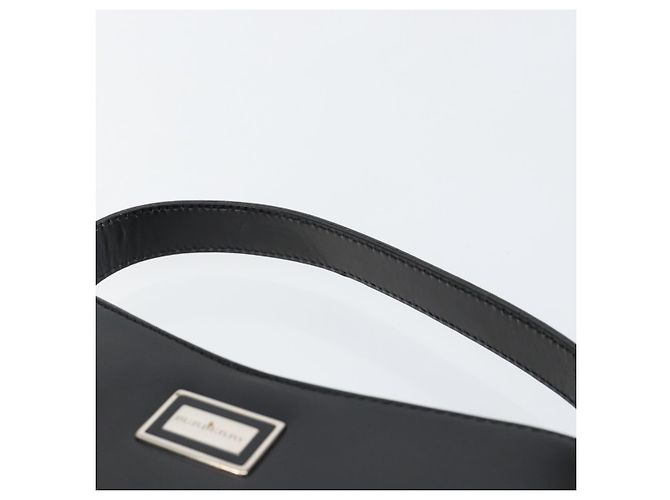 Borsa a mano in pelle nera e argento autentica BA7572 di BURBERRY Nero - vista 8