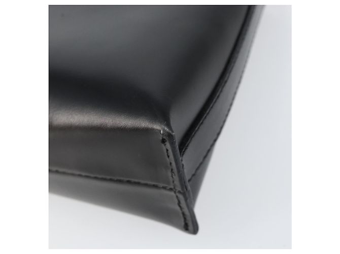 Borsa a mano in pelle nera e argento autentica BA7572 di BURBERRY Nero - vista 9