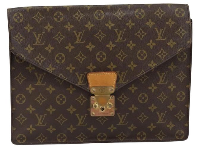 LOUIS VUITTON Monogram Porta Documenti Senatur Briefcase M53335 LV Auth bs30830 Monogramma - vista 13