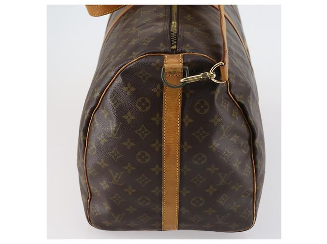LOUIS VUITTON Borsa Boston Monogram Keepall Bandoulière 60 M41412 LV Auth BA7613 Monogramma - vista 3