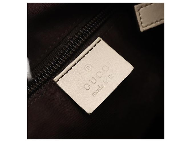 Borsa a Spalla GG Canvas Gucci Beige Argento 145857 Auth 153476 - vista 17
