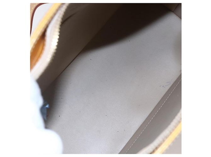 LOUIS VUITTON Borsa a Mano Monogram Vernis Houston Beige M91004 LV Auth ep11829 - vista 11