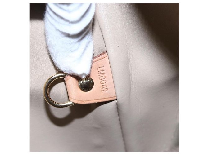 LOUIS VUITTON Borsa a Mano Monogram Vernis Houston Beige M91004 LV Auth ep11829 - vista 12