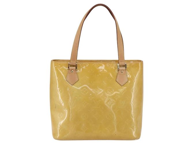 LOUIS VUITTON Borsa a Mano Monogram Vernis Houston Beige M91004 LV Auth ep11829 - vista 13
