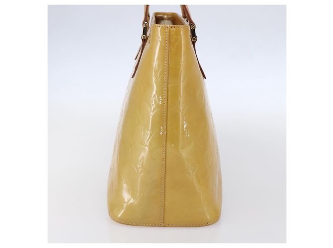 LOUIS VUITTON Borsa a Mano Monogram Vernis Houston Beige M91004 LV Auth ep11829 - vista 4