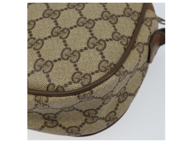 GUCCI GG Supreme Web Sherry Line Clutch Bag PVC Beige Rosso 89 01 034 Auth 149786 - vista 15