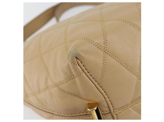 Bolso de Hombro GIVENCHY de Cuero Beige Dorado Auth 149731 - vista 14