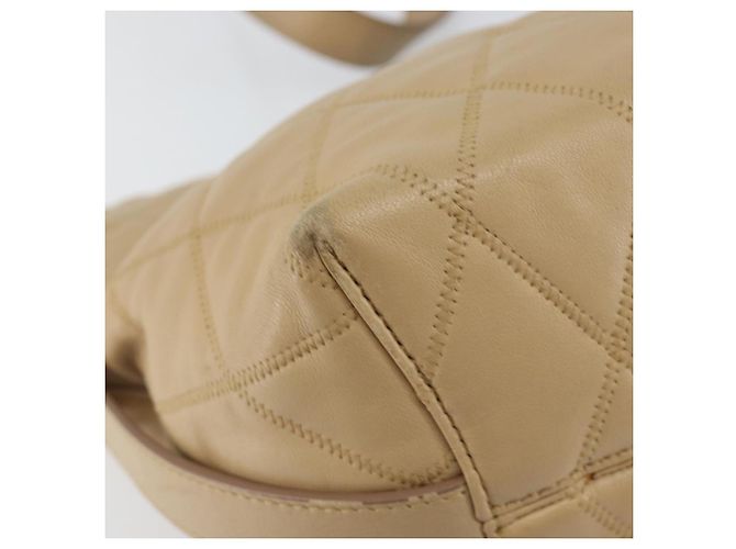Bolso de Hombro GIVENCHY de Cuero Beige Dorado Auth 149731 - vista 16