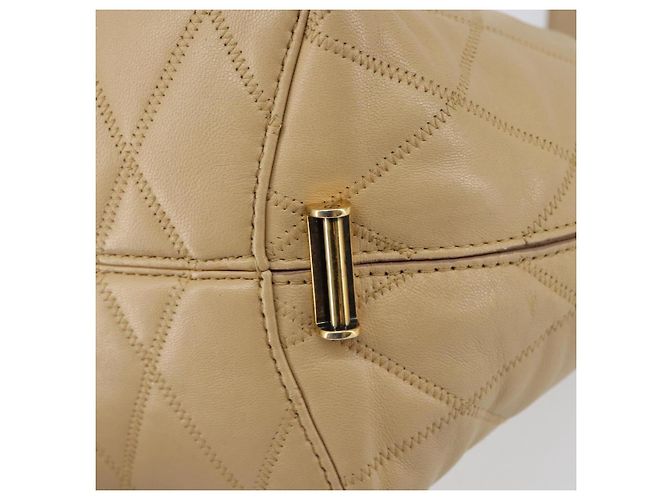Bolso de Hombro GIVENCHY de Cuero Beige Dorado Auth 149731 - vista 17