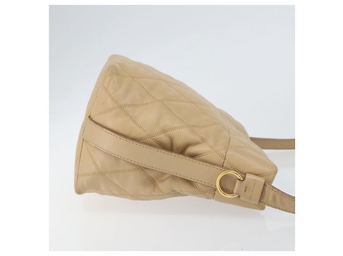 Bolso de Hombro GIVENCHY de Cuero Beige Dorado Auth 149731 - vista 3