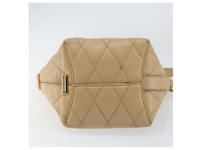 Bolso de Hombro GIVENCHY de Cuero Beige Dorado Auth 149731 - vista 5