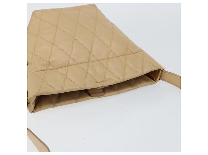 Bolso de Hombro GIVENCHY de Cuero Beige Dorado Auth 149731 - vista 6