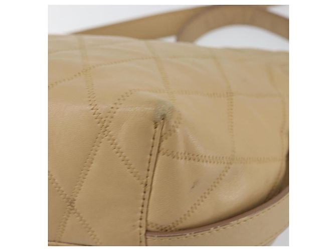 Bolso de Hombro GIVENCHY de Cuero Beige Dorado Auth 149731 - vista 9